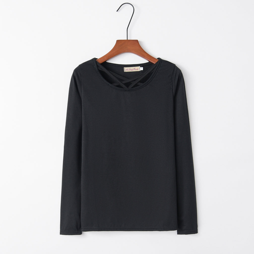 Wish Best-selling New Type Long Sleeve T-shirt Women