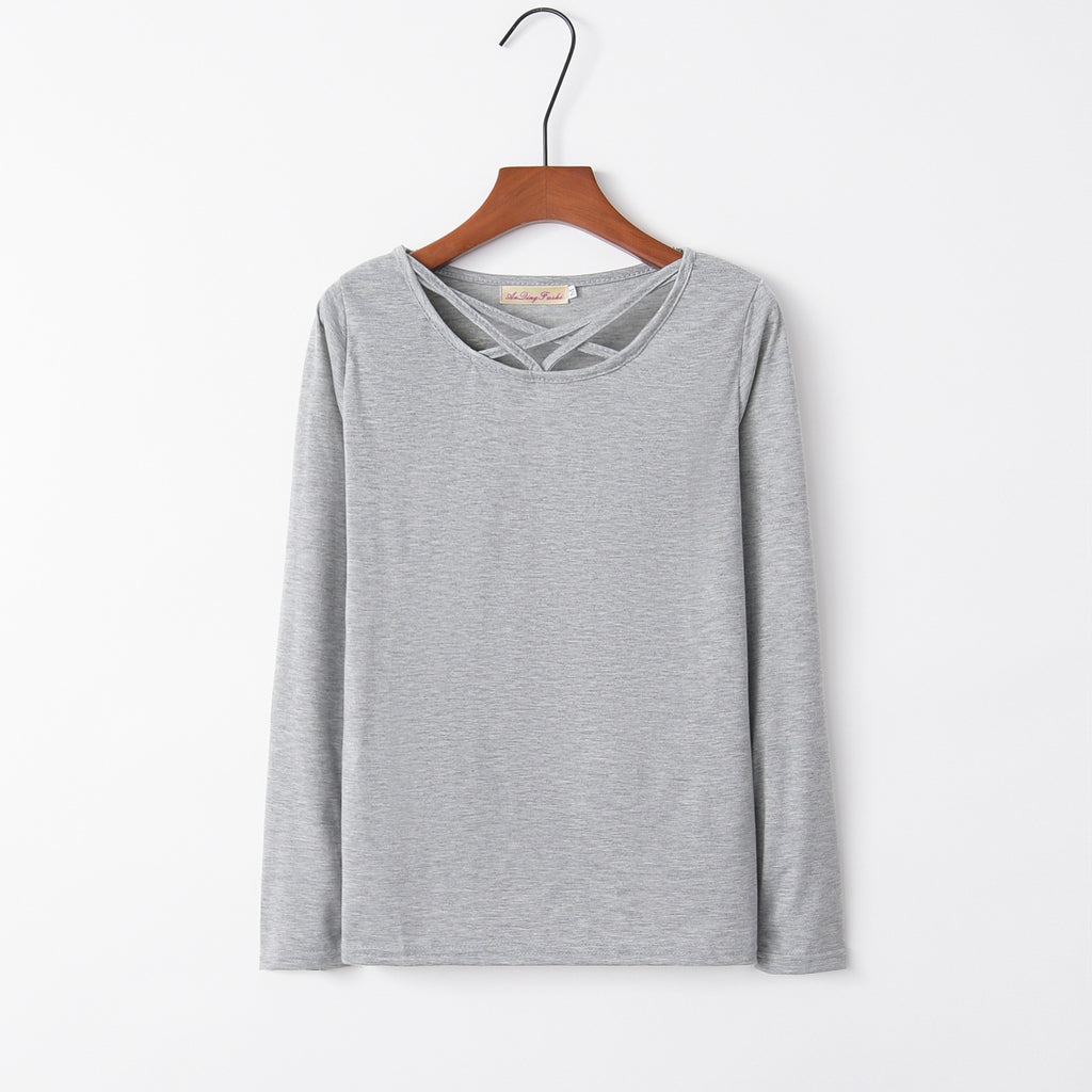 Wish Best-selling New Type Long Sleeve T-shirt Women