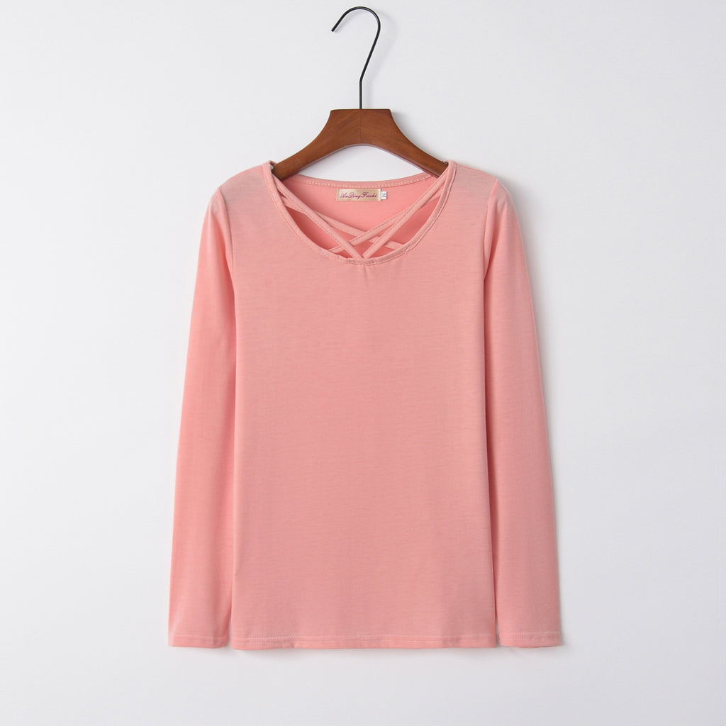 Wish Best-selling New Type Long Sleeve T-shirt Women